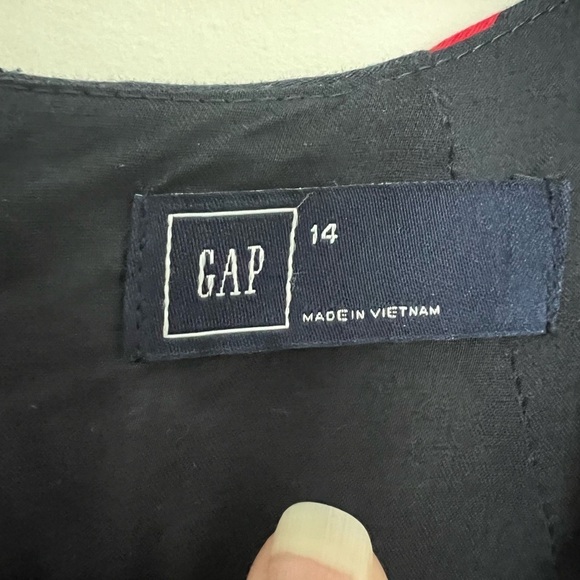 Gap Navy and Red Striped Dress Size 14 - Picture 4 of 5